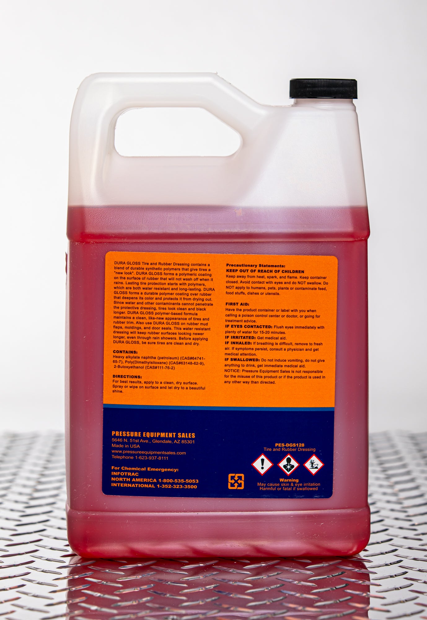 Dura neumático brillante y aderezo de goma